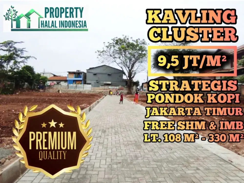 Jual Tanah Kavling Pondok Kopi Jakarta Timur Surat SHM Sudah Pecah