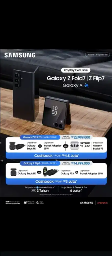 Kredit Galaxy Zfold7 modal ktp