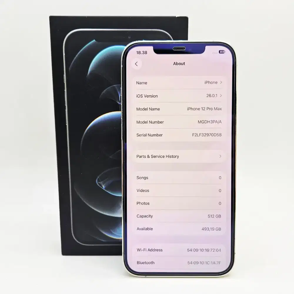 BEKAS Iphone 12 Pro Max 512GB Silver Ex Erafone Indonesia