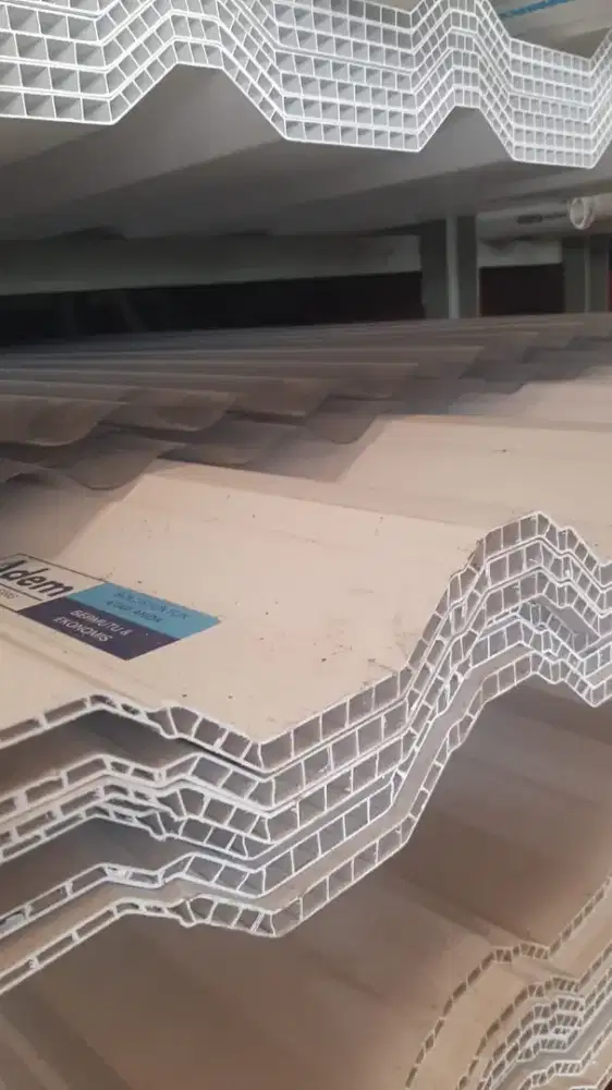 Atap upvc 2 layer dan single