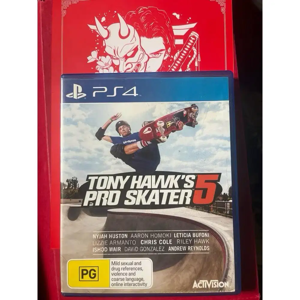 KASET PS 4 bluray disc TONY HAWK PRO SKATER 5