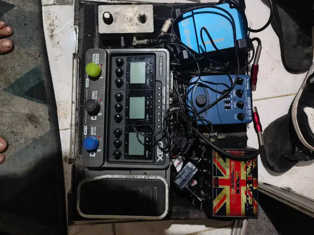 JUAL STOMBOX + DIGITAL ampli simulator+ booster+ zoom g3 x + di samson