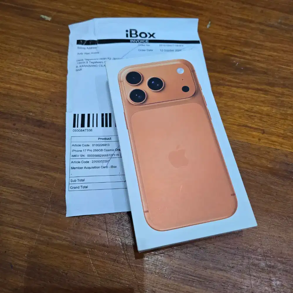 iPhone 17 Pro 256GB NEW iBox Cosmik orange