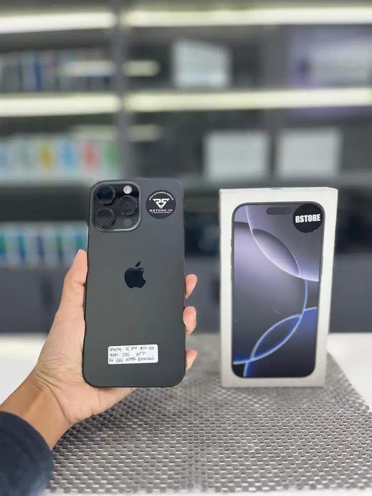 iphone 16 pro max 512gb fullset, garansi resmi/apple bea cukai