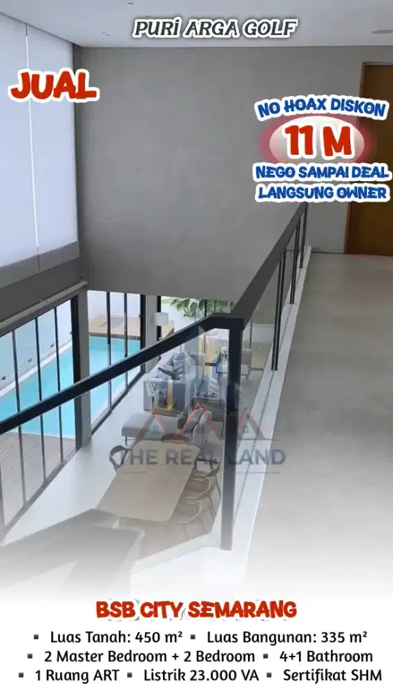 RUMAH MEWAH DIJUAL PURI ARGA GOLF BLACK EAGLE SEMARANG