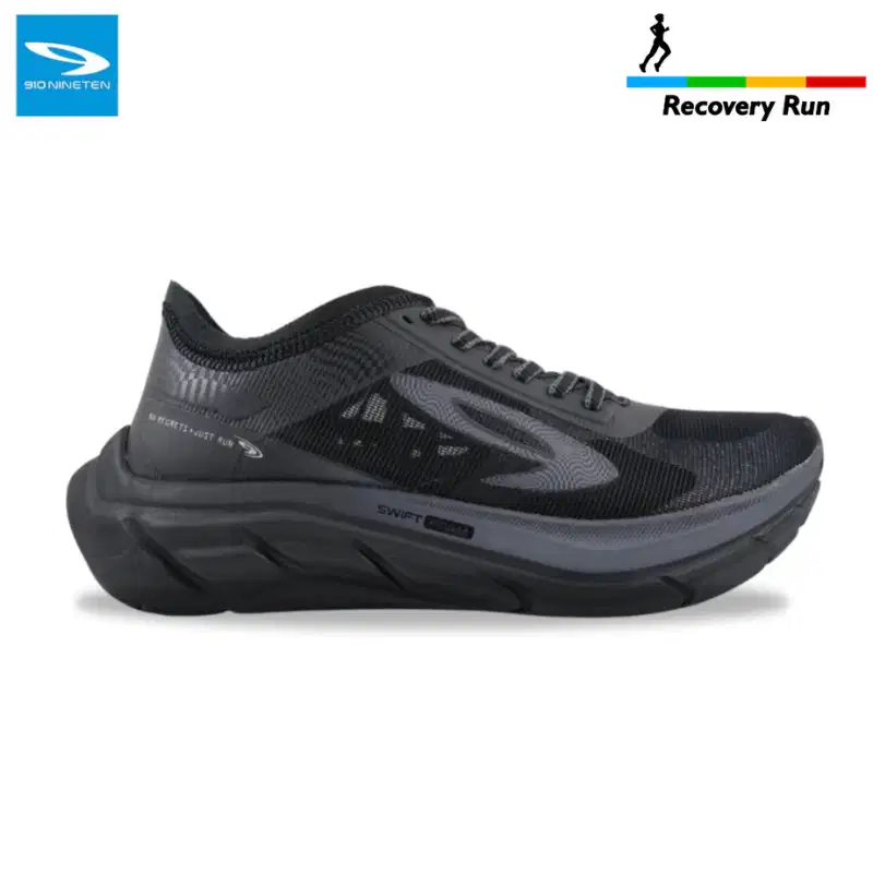 910 Nineten Geist Ekiden Hyperpulse sepatu lari original (hitam)