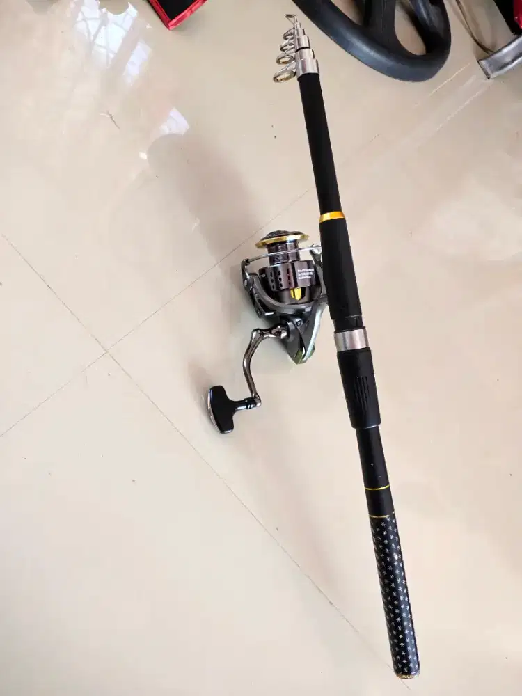 Joran Pancing panjang 2.70mtr + Reel 8000 PH One way