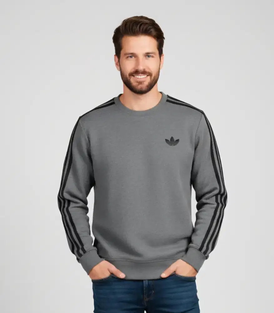 Crewneck Adidas Essentials Original Second Dark Grey size M