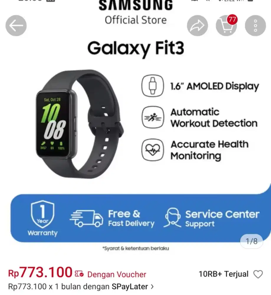 Jam Tangan Samsung Galaxy Fit3