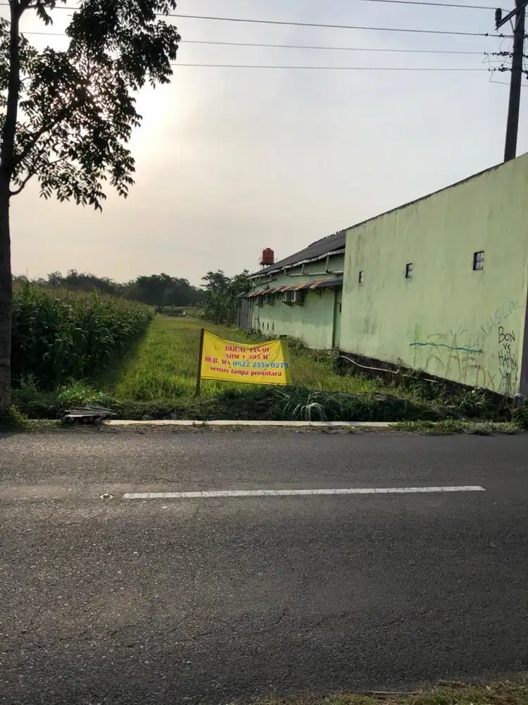 Dijual segera Tanah sawah pinggir jalan raya SHM Kalasan Strategis