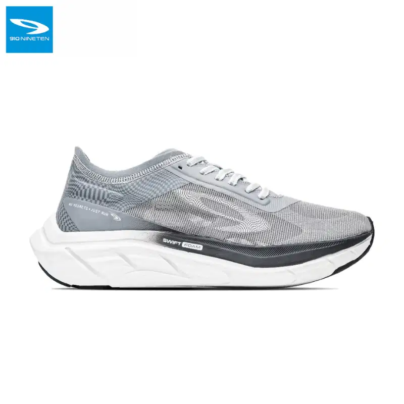 910 Nineten Geist Ekiden Hyperpulse sepatu lari original (abu)