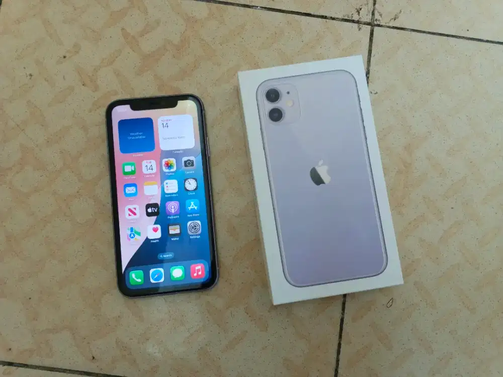 Iphone 11 128gb pembelin baru ungu