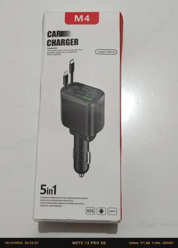 Car Charger (Quick Charger 3.0 5in1)