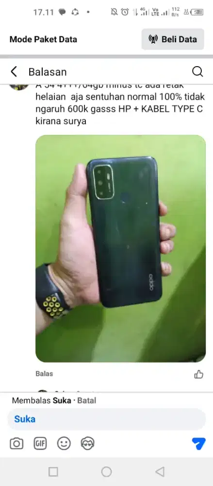 Oppo A53 4/64 cek dekspii