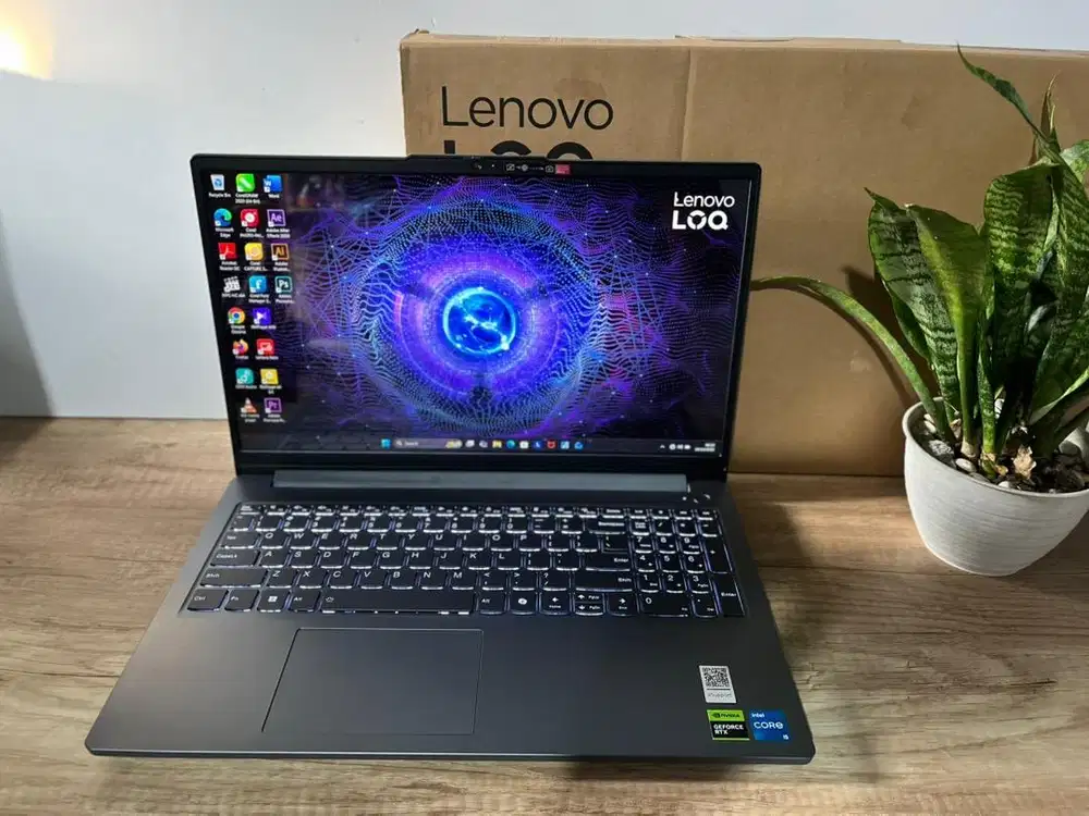Laptop gaming lenovo loq 15 likenew garansi 2027 i5 gen12 rtx3050 6gb