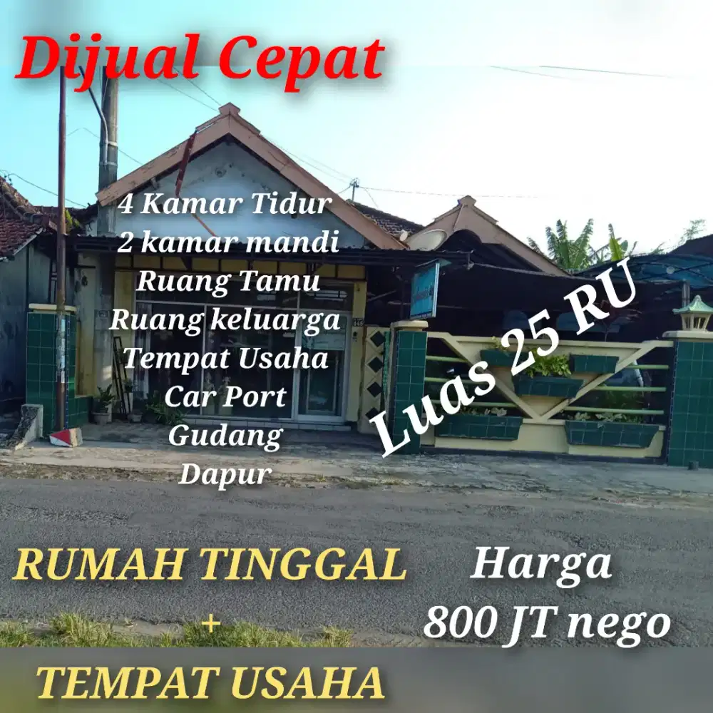 RUMAH TINGGAL DAN TEMPAT USAHA