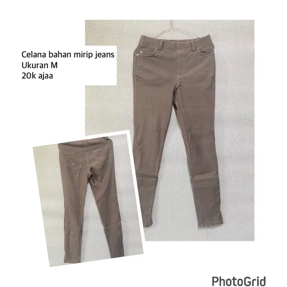 Kemeja, celana, jaket, baju renang, sportbra