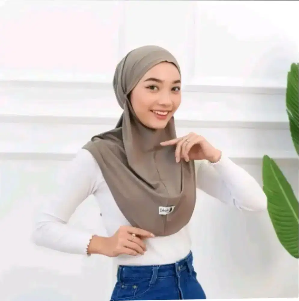 Hijab Instan Warna Nutella