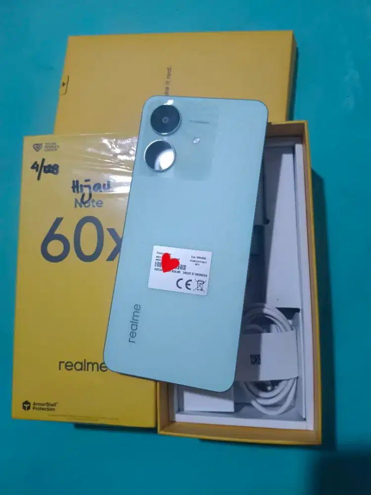 REALME NOTE 60X 128GB LENGKAP MULUS