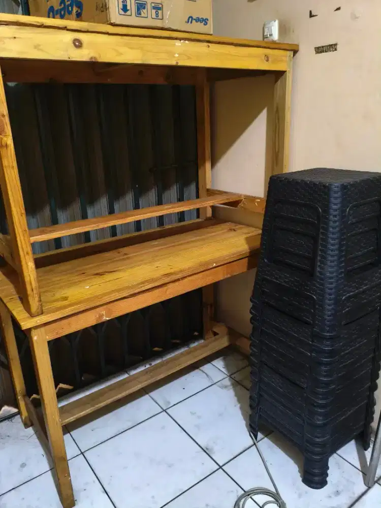 DIJUAL MURAH 3 MEJA + 16 KURSI BAKSO