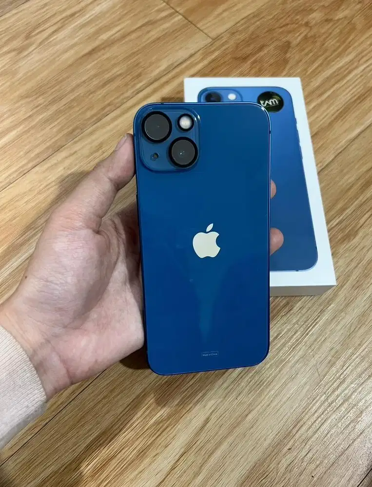 iPhone 13 128gb Blue Garansi Resmi iBox Fullset Nominus