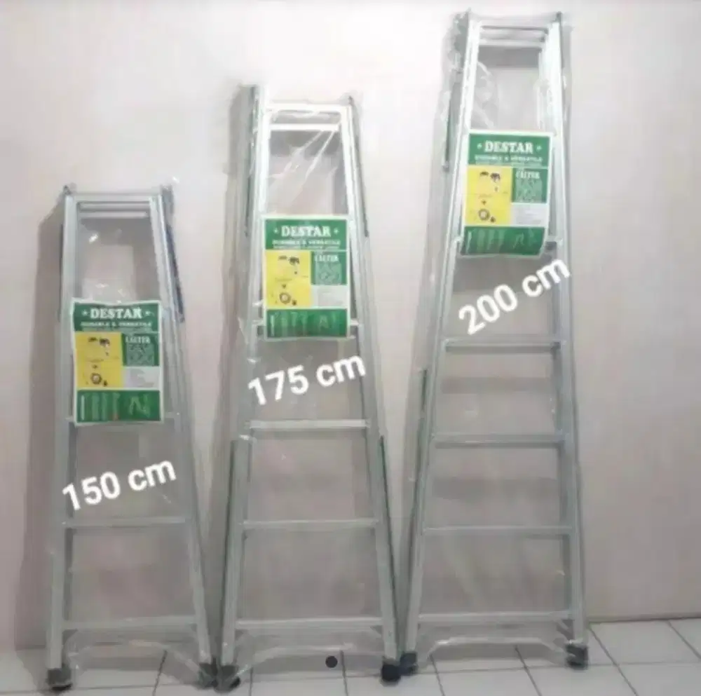Tangga lipat Aluminium ukuran 2 meter /200 cm
