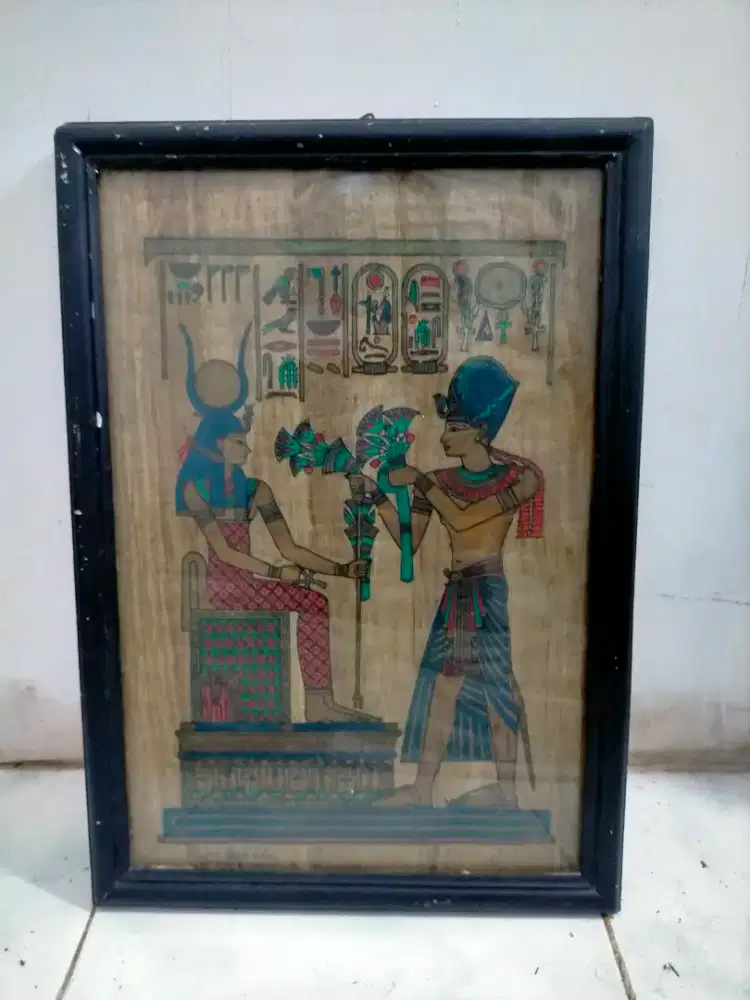 Lukisan Anugerah Firaun di Daun Tropis Pharaohs Bounty Tropical Leaf