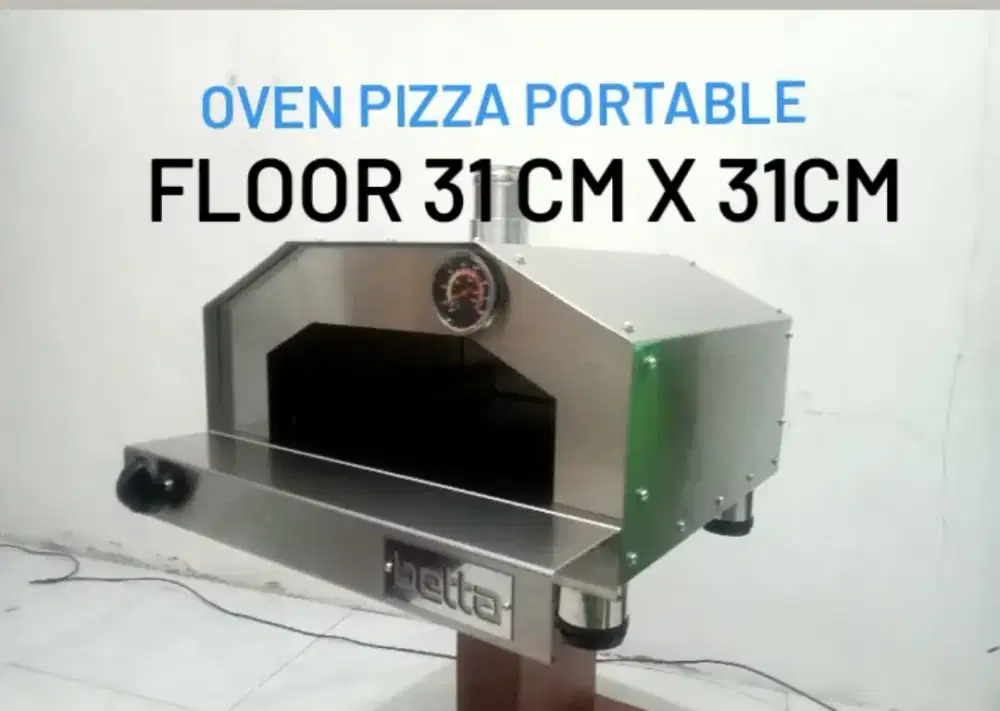 Oven Pizza Portable Gas LPG Floor Stone 31x31cm