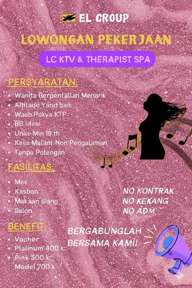 Loker lc ktv & spa jakarta