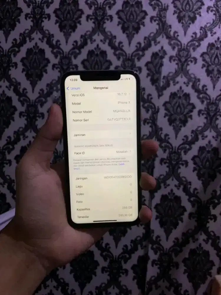 iphone x 256gb hb 99%