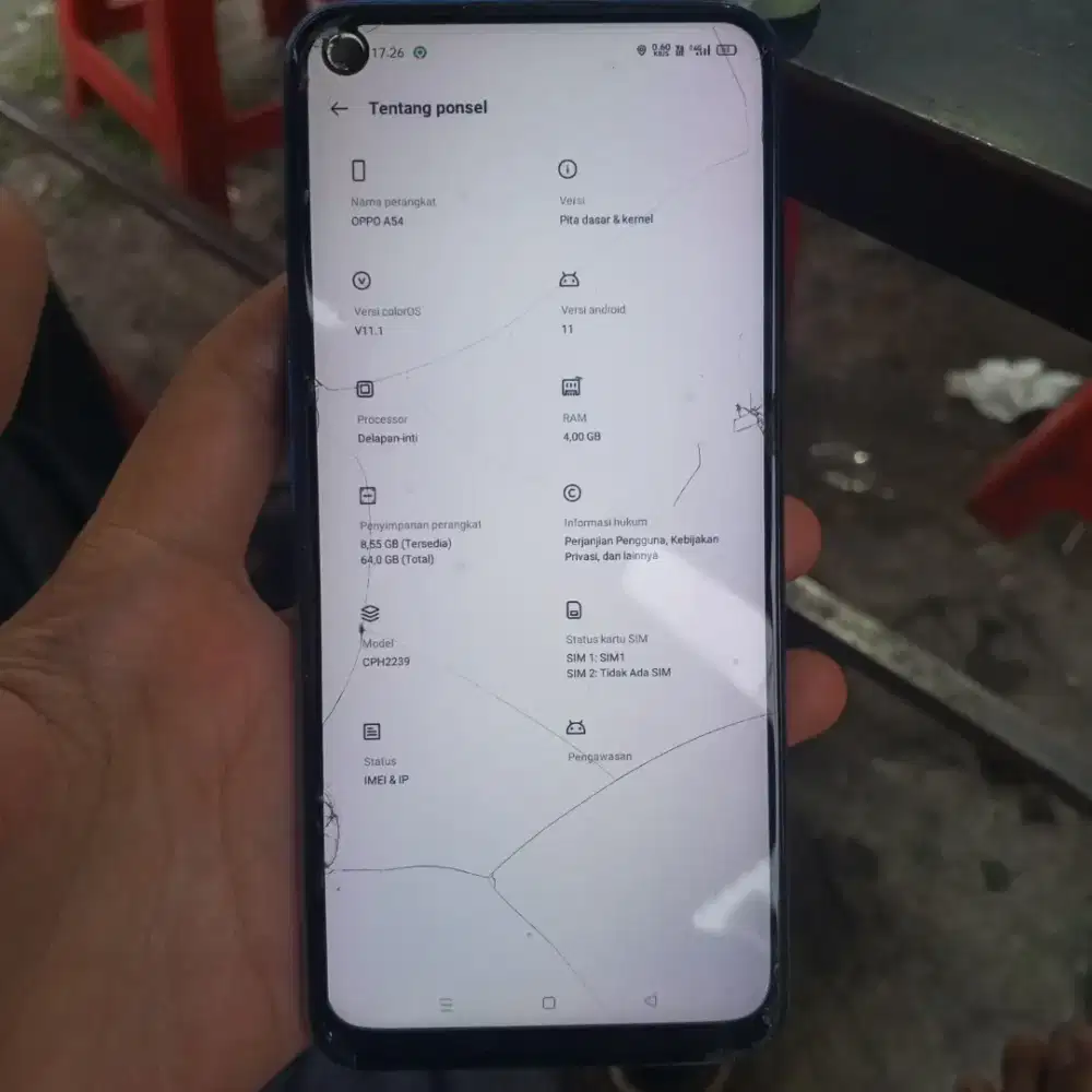 Oppo A54 6/64 kondisi seadanya