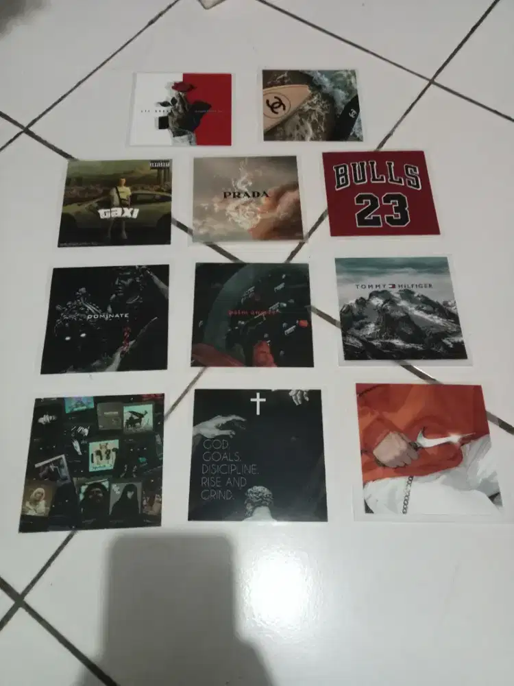Sticker DTF ukuran 10 cm x 10 cm