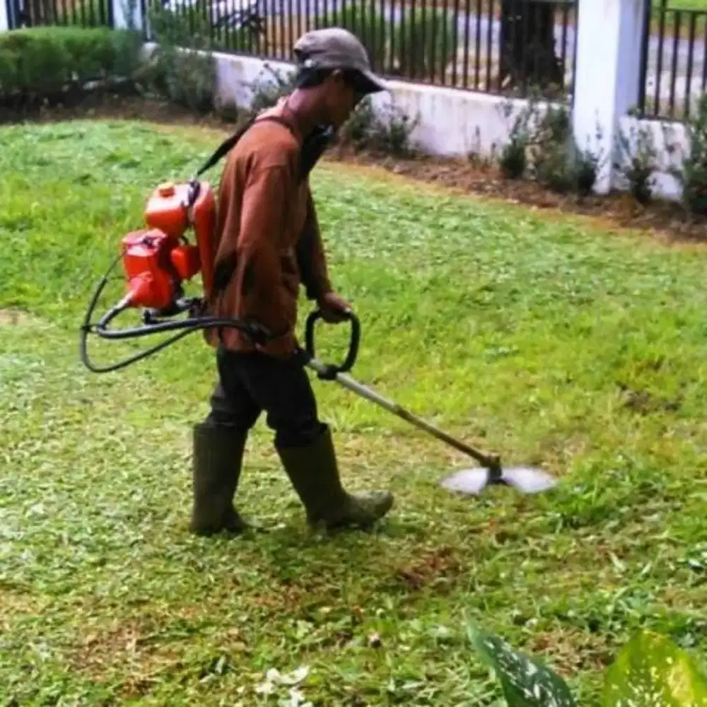 Tukang pembersihan kebun halaman rumah