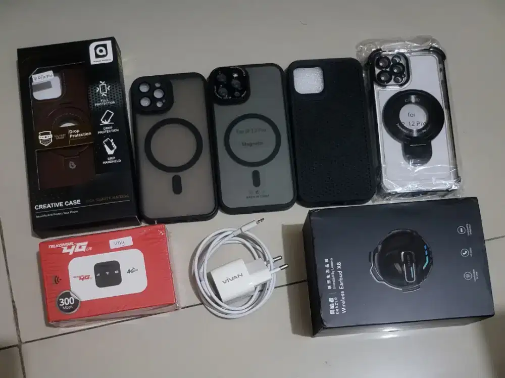 Borongan Bluetoot, Modem, Charge, Casing Exclusif for IP 12Pro