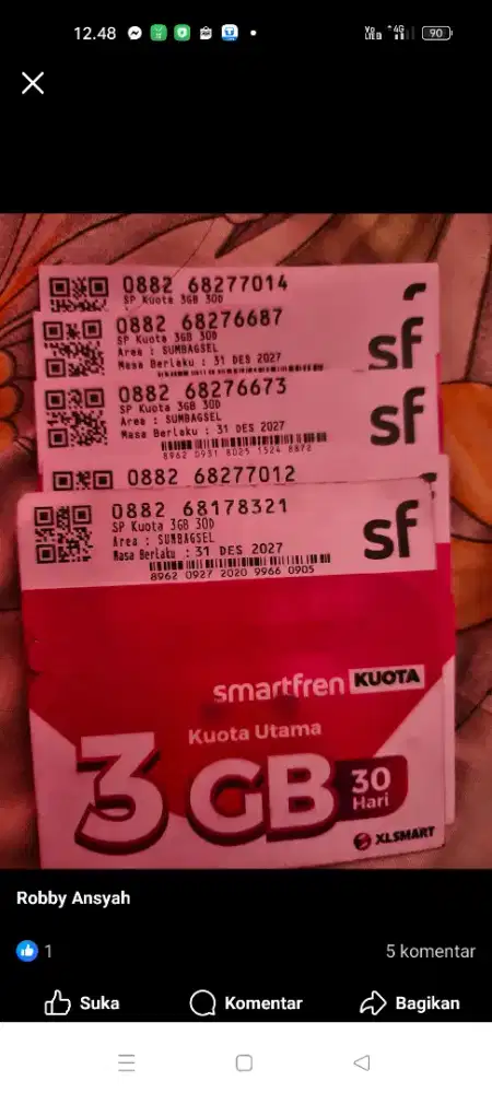 KARTU PERDANA SUDAH REGISTRASI AKTIF PAKAI SIMPATI TELKOMSEL INDOSAT