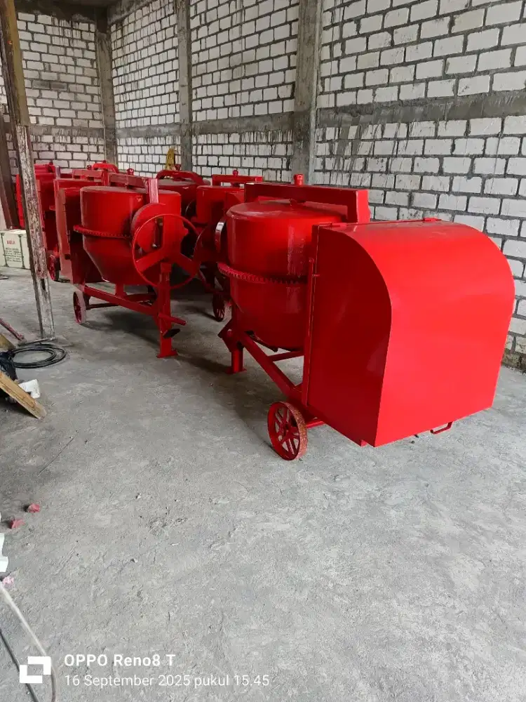 Molen cor beton 50kg komplit mesin siap pakai