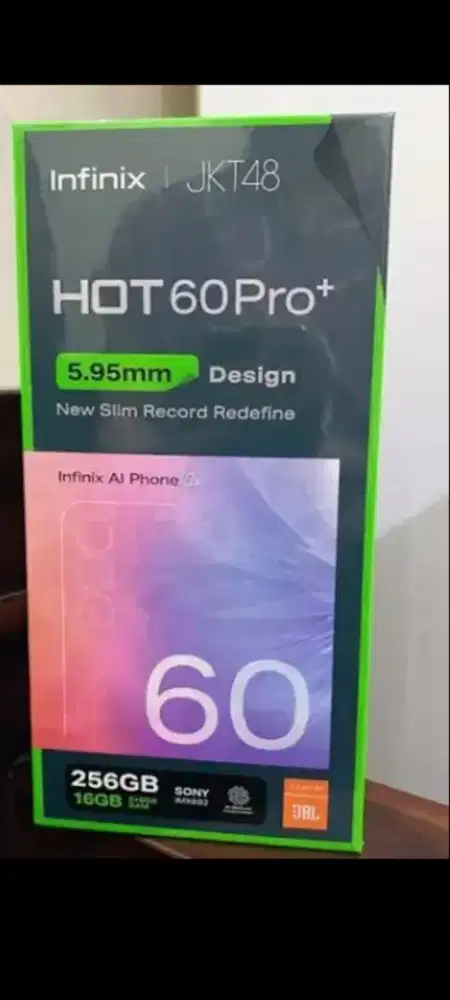 Infinix hot 60 pro plus 8/256 layar lengkung danrom128gb resmi