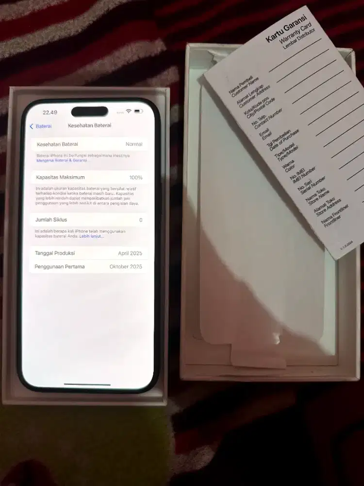 Iphone 16plus 128gb digimap baru aktivasi