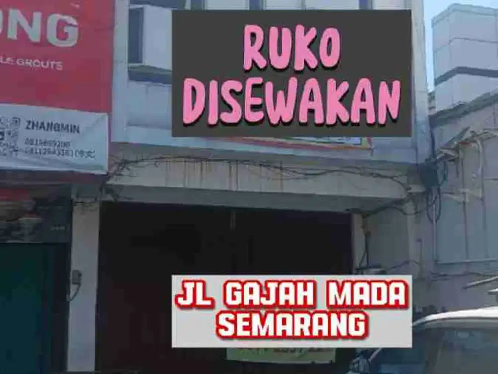 RUKO TIGA LANTAI JALAN GAJAHMADA TENGAH KOTA SEMARANG STRATEGIS