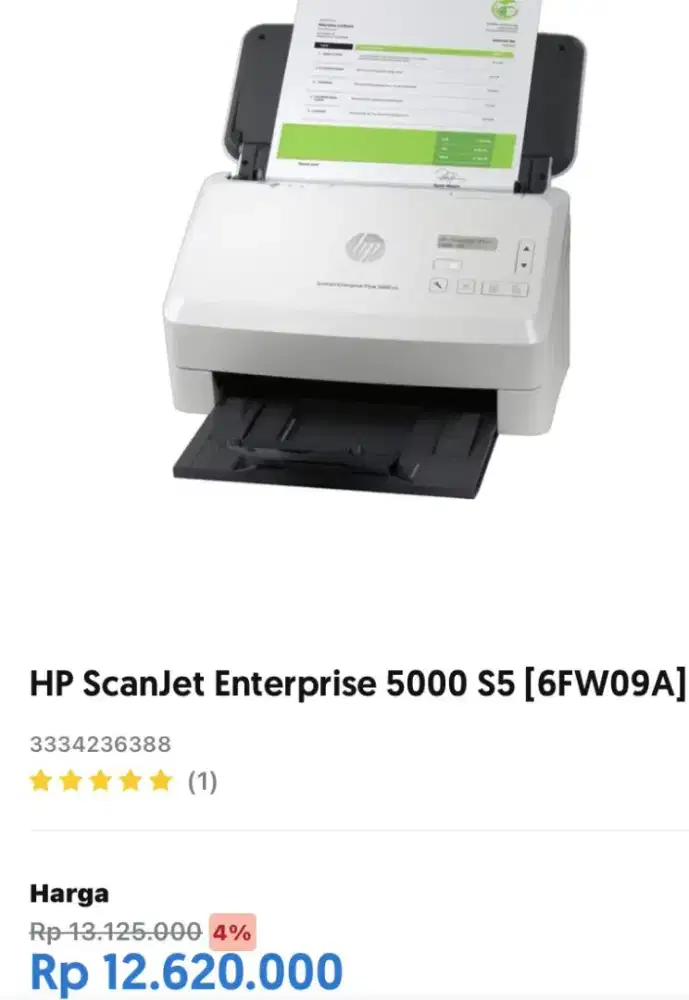 SCANNER HP SCANJET FLOW 5000 S5 SHEET FEED