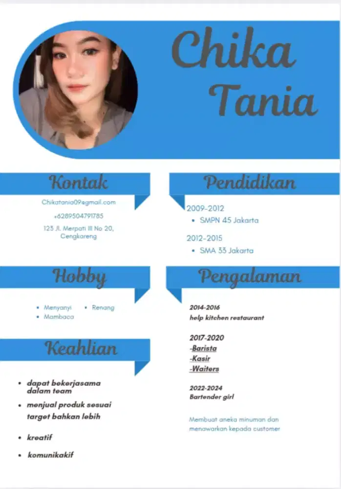 Cari loker daerah Cengkareng.