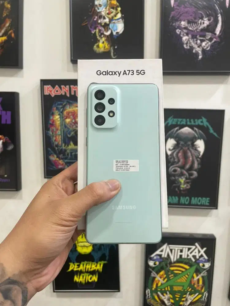 Samsung A73 5G ram 8/256 Fullset Green Line
