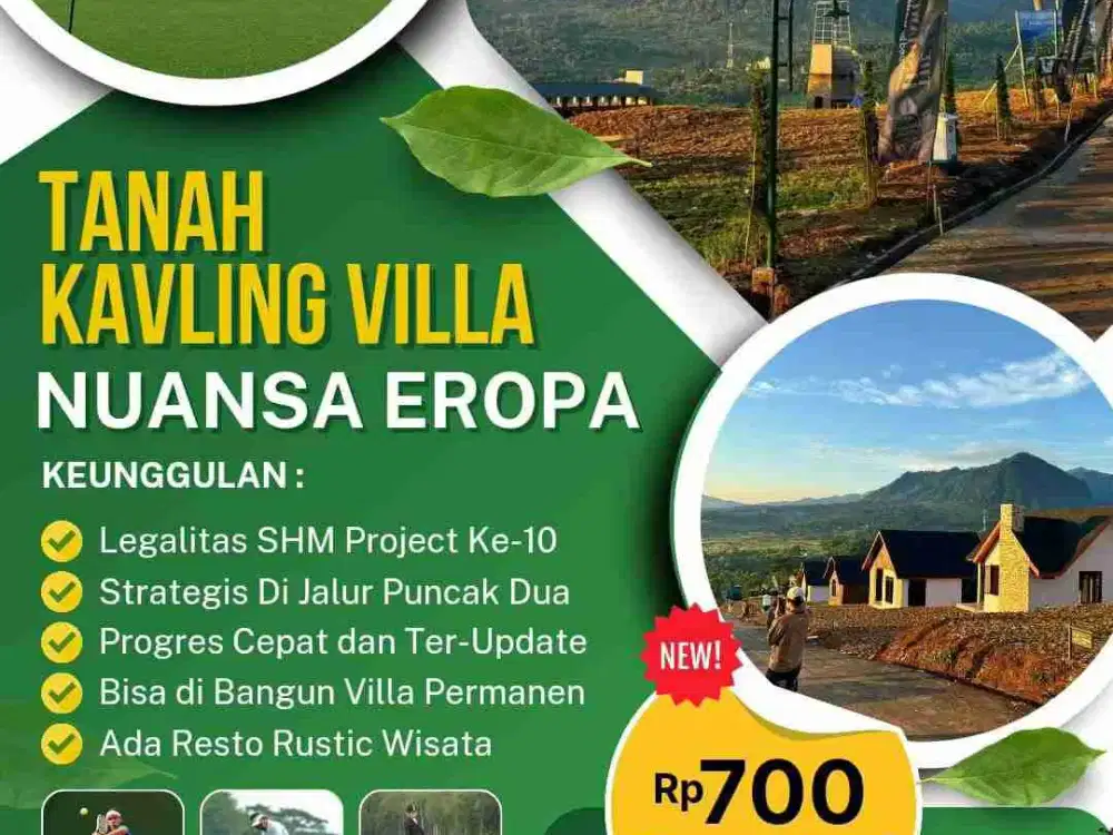 TANAH KAVLING THE HANJAWONG VILAGE KETINGGIAN 500 MDPL SHMDI BOGOR TIMUR