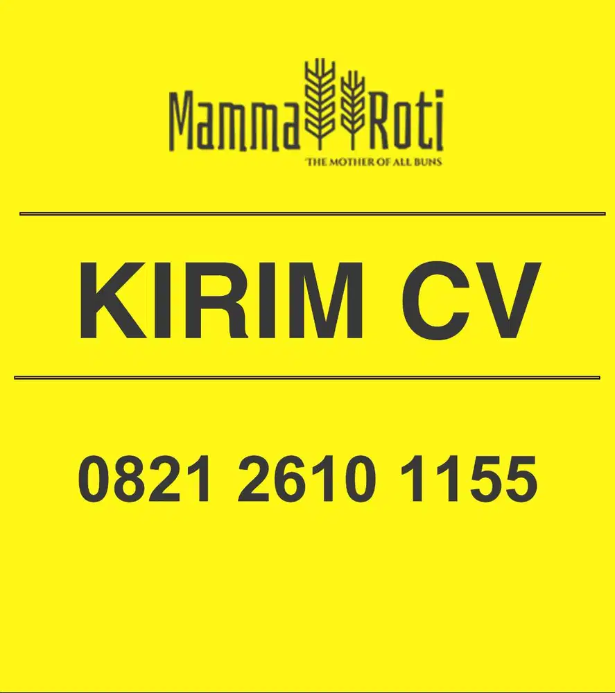 (Dicari Cepat) Karyawan Outlet Mamma Roti Sidoarjo
