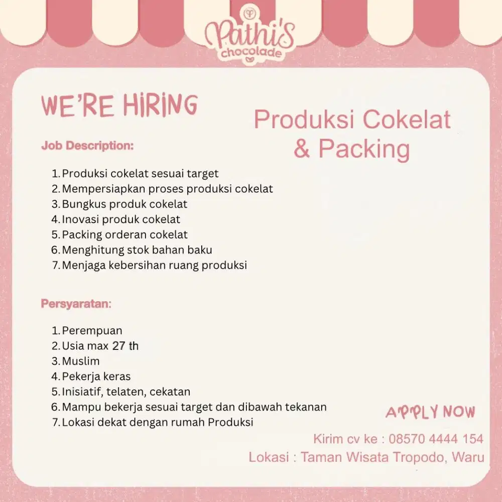 Produksi Cokelat & Packing