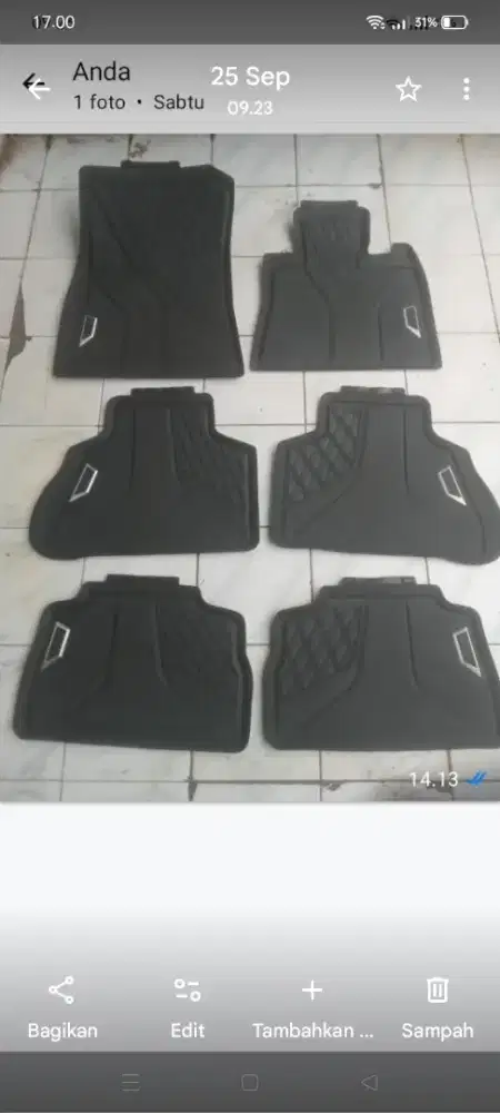 karpet karet BMW X5 / G05 OEM original 2017-18