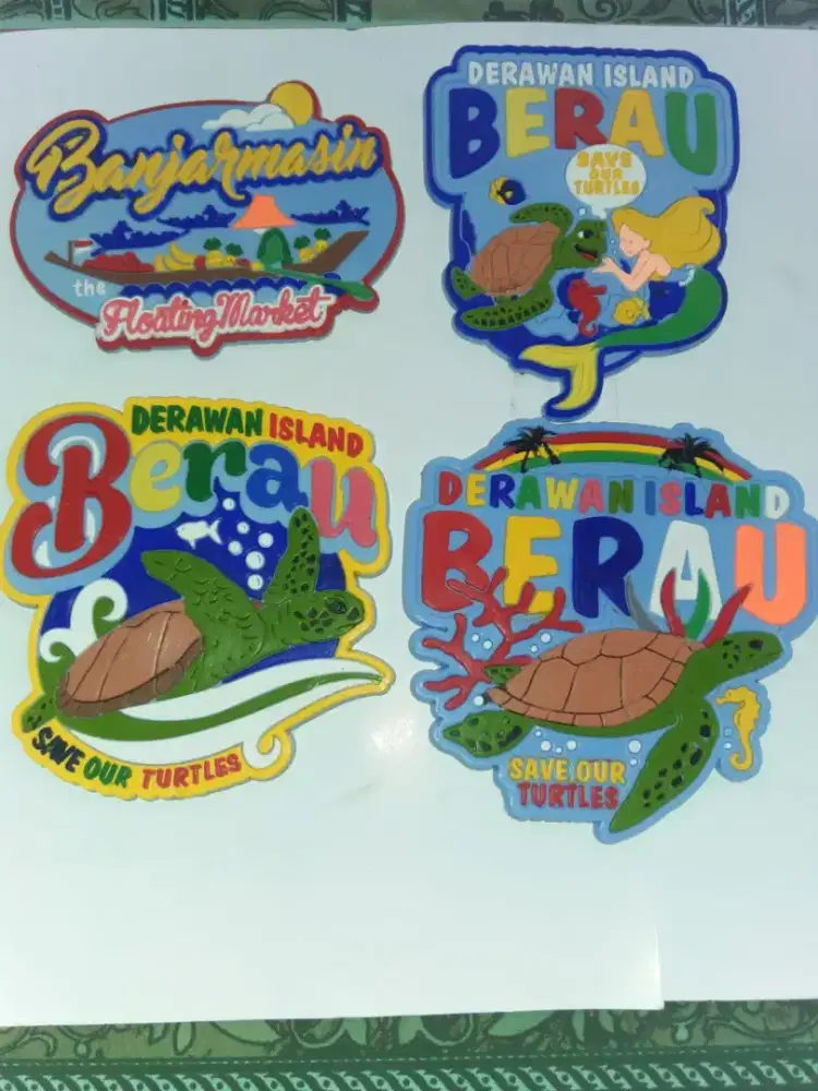 TEMPELAN KULKAS BERANEKA WARNA DARI BAHAN KARET