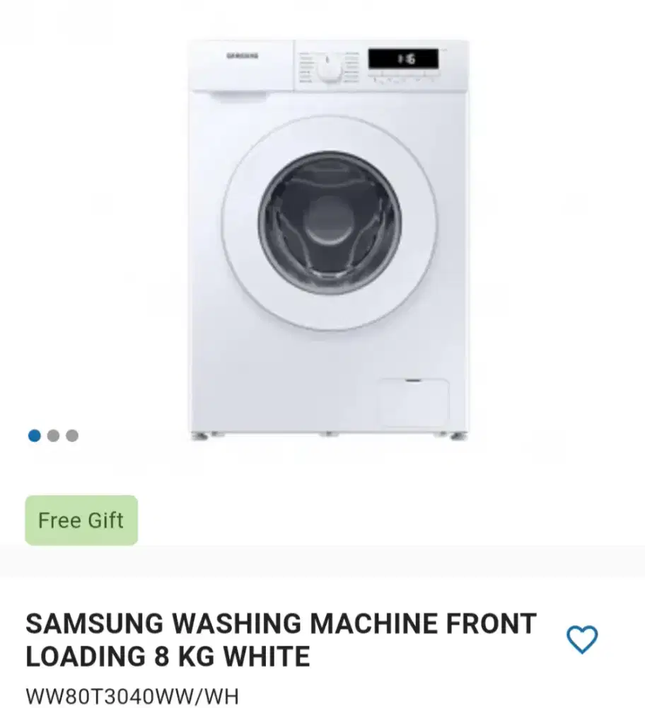 Promo mesin cuci front loading