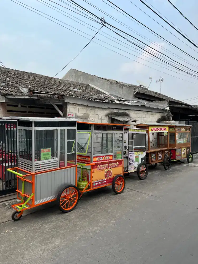 gerobak gorengan/ nasi uduk/ ayam bakar/ tahu crispy-DLL