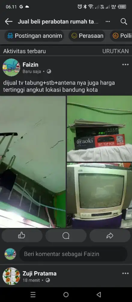 Dijual tv tabung